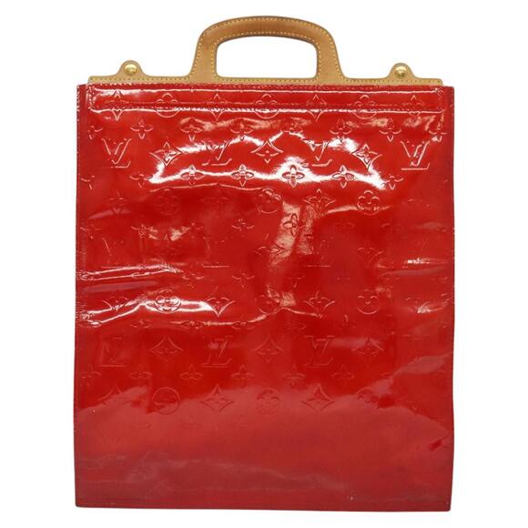 LOUIS VUITTON Monogram Vernis Stanton Tote Bag Red M91078 - Picture 2 of 16